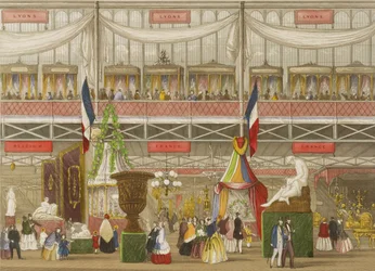 Interior of the Great Exhibition, French and Belgium Departments